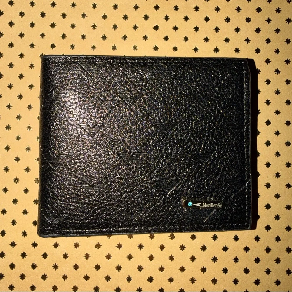 🆕 NEW Men's Black Patterned Wallet